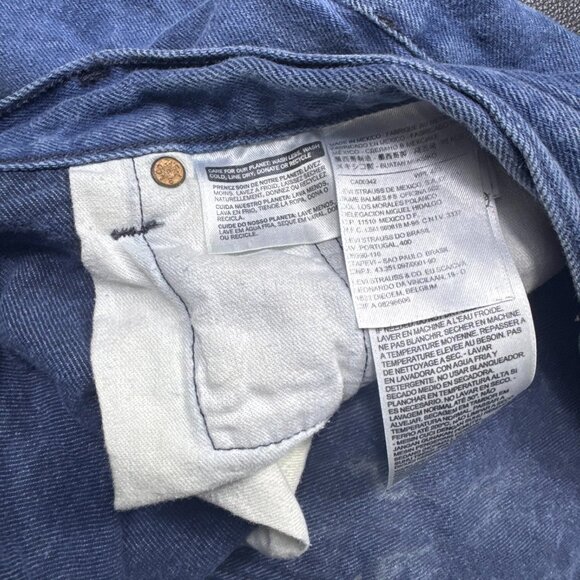 Levi's 501 Men's Straight Leg Jeans Blue Denim 5-Pocket Classic Casual 42x30 - Picture 11 of 15